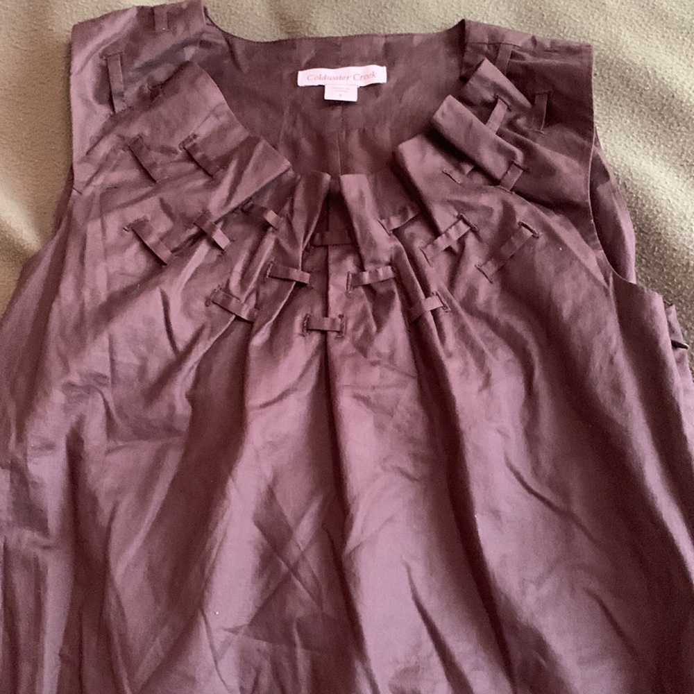Coldwater Creek brown, shift dress. Size 6. Knee length. - Picture 2 of 5